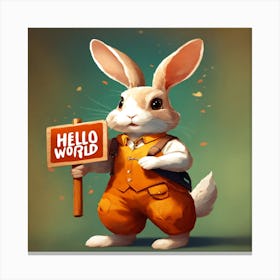 Hello World Canvas Print