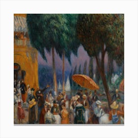 Sunday On The Marne By William James Glackens Canvas Print