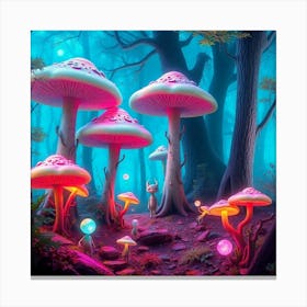 Mushroom Forest 32 Canvas Print