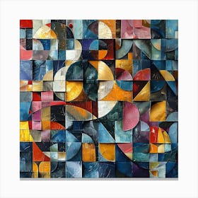 Cubism Abstract Painting - colorful cubism, cubism, cubist art,   abstract art, abstract painting  city wall art, colorful wall art, home decor, minimal art, modern wall art, wall art, wall decoration, wall print colourful wall art, decor wall art, digital art, digital art download, interior wall art, downloadable art, eclectic wall, fantasy wall art, home decoration, home decor wall, printable art, printable wall art, wall art prints, artistic expression, contemporary, modern art print, unique artwork, Canvas Print