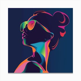 Woman In Sunglasses 7 Canvas Print