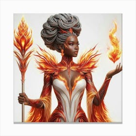 Fire Goddess-6 Canvas Print