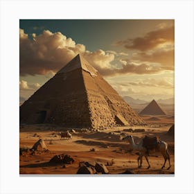 Egyptian Pyramids Canvas Print