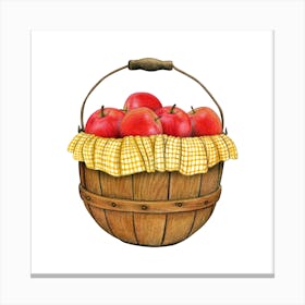 Apple Basket 1 Canvas Print