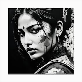 Girl With Attitude Canvas Print