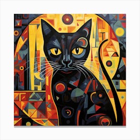 Cat In The City 2 Canvas Print