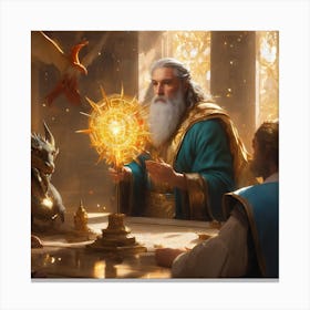 The Ancient Magician Canvas Print