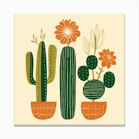 Cactus Plants 1 Canvas Print