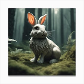 Rabbit In The Forest 56 Canvas Print