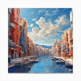 City In The Sky Canvas Print