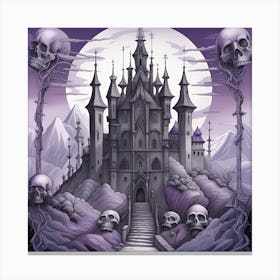 Castle Of Skulls 3 Canvas Print