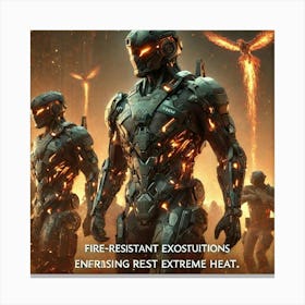 Phoenix Exosuits Fire Resistance Canvas Print