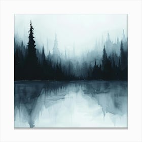 Forest In The Mist Canvas Print