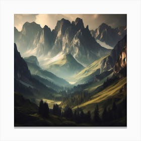 Landscape Mountain Canvas Print