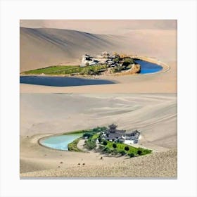 Sand Castle In The Desert Canvas Print