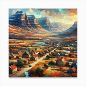 Sunset In The Mountains 1 Canvas Print