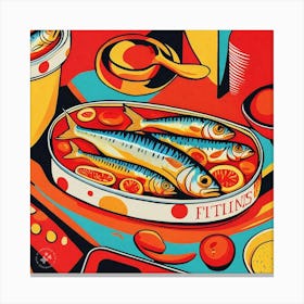 Fish In A Can Canvas Print