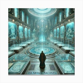 A High Tech, Sci Fi Scene Depicting The Abyssal Ar Canvas Print