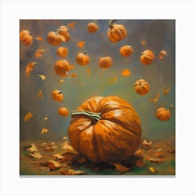 Falling for Pumpkins  Canvas Print