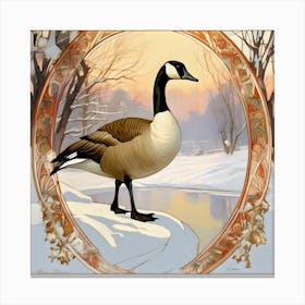 Canada Goose Winter Canvas Print