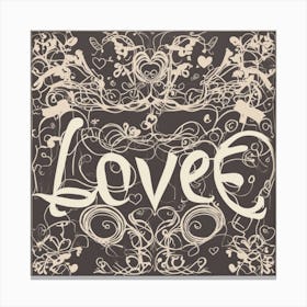Love sign Canvas Print