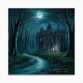 Haunted House 3 Canvas Print