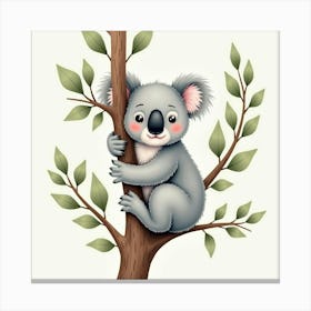 Koala Bear In Tree Canvas Print