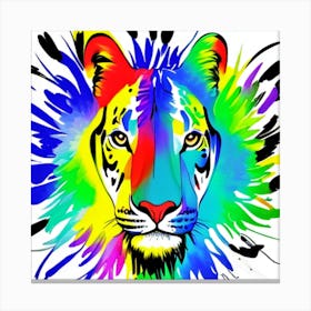 Rainbow Tiger 2 Canvas Print