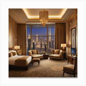 Dubai Hotel Room Canvas Print