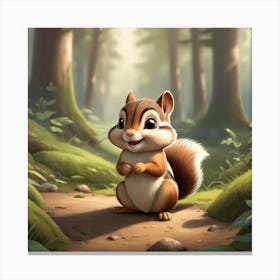 Adorable Chipmunk Canvas Print