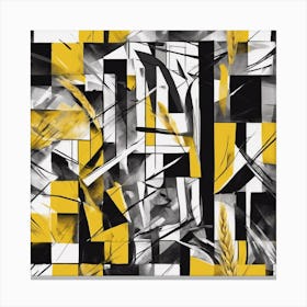 Yellow Squares Canvas Print