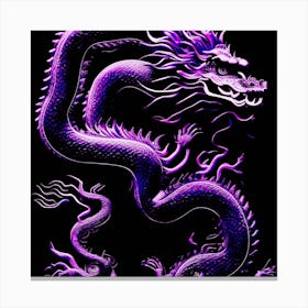 The Dragon Purple Canvas Print