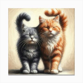 Two Cats 1 Canvas Print