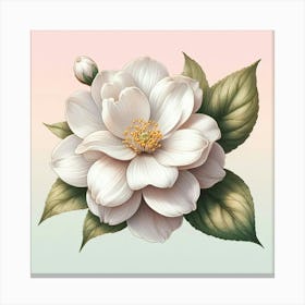 White flowers 4 Canvas Print