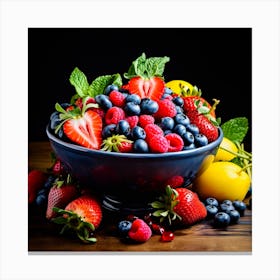 Juicy fruits Canvas Print