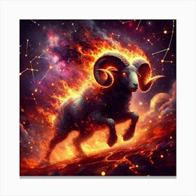 Zodiac Ram 38 Canvas Print