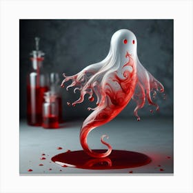 Bloody Ghost Canvas Print