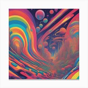 Psychedelic Universe Canvas Print