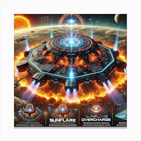 A Sci Fi Depiction Of The Solaris Command Platform Canvas Print