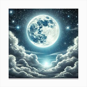 Full Moon In The Sky 19 Canvas Print