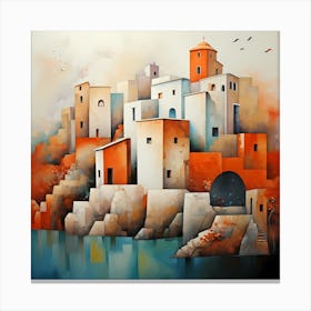 Palazzo Dreams: Watercolour Whispers Canvas Print