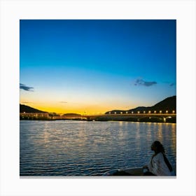 Firefly Light, Evening, Sky, Water, Night, Tourist Attraction, Movement, Time Lapse, Electricity, Ni (13) Canvas Print