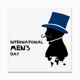 Cool Black International Men S Canvas Print