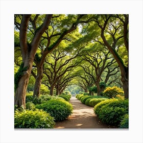 Path In The Park Canvas Print