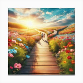 Flower Garden 1 Canvas Print