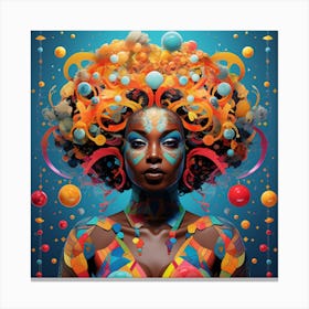 Psychedelic Woman 5 Canvas Print