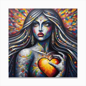 Heart Of A Woman 1 Canvas Print