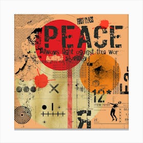 First Class Peace Canvas Print