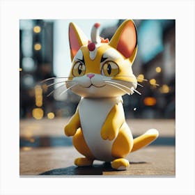 Kawaii Cat Canvas Print