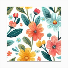 Floral Pattern Canvas Print